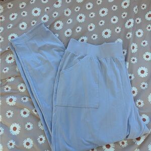 AnyBody Petite Lavender Cozy Knit Ankle Pants with Darted Hem SZ LP